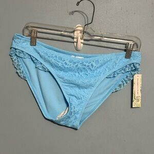 Celebrity Pink Light Blue Bikini Two Piece